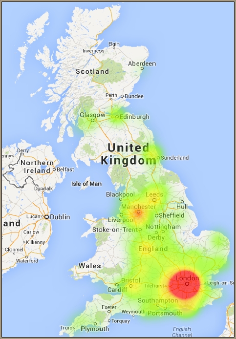 UK PR Agency Heatmap