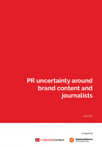 PR uncertainty around brand content and journalists
