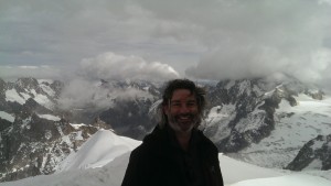 Training day on the Aiguille du Midi with my guide in October 2013