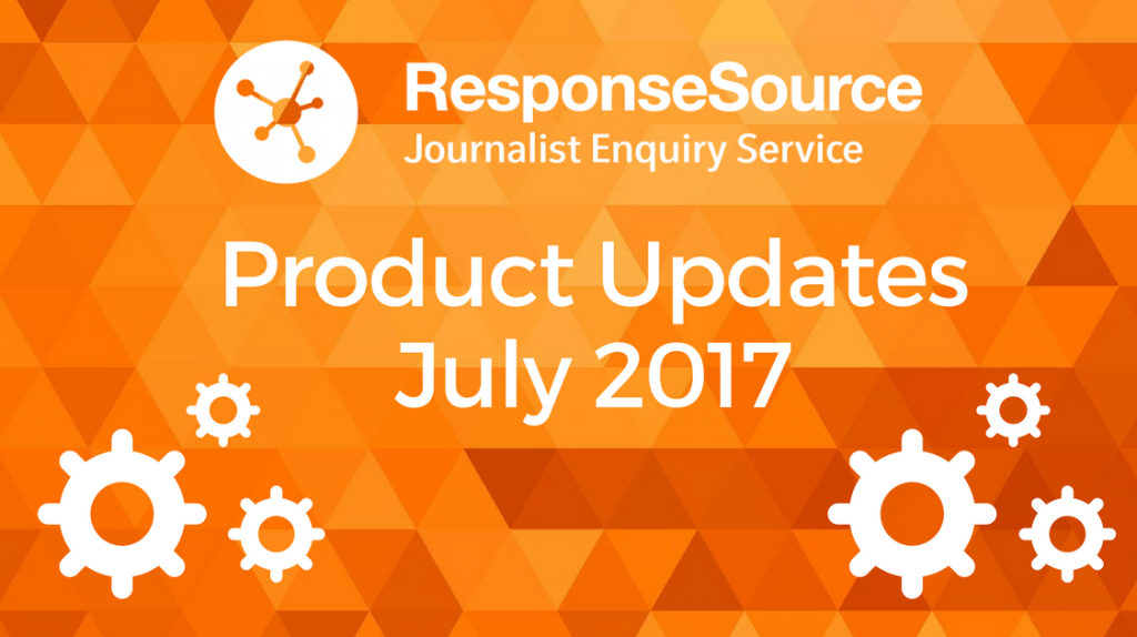 Journalist Enquiry Service Product Updates 2017