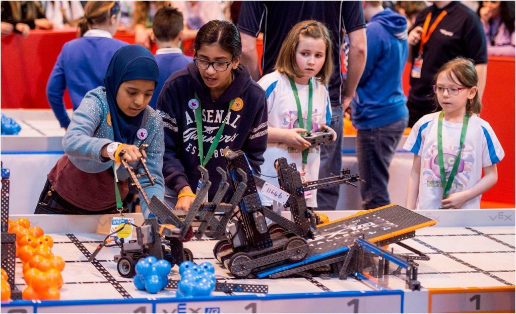 VEX Robotics Championship students