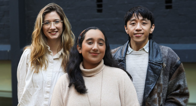 Ruby Fitzgerald, Sofia Saghir and Jules Barretto